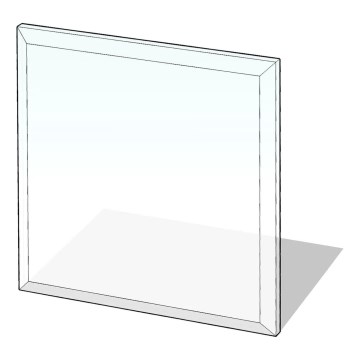 Sklo pod kamna 800x800x8 mm čtverec
