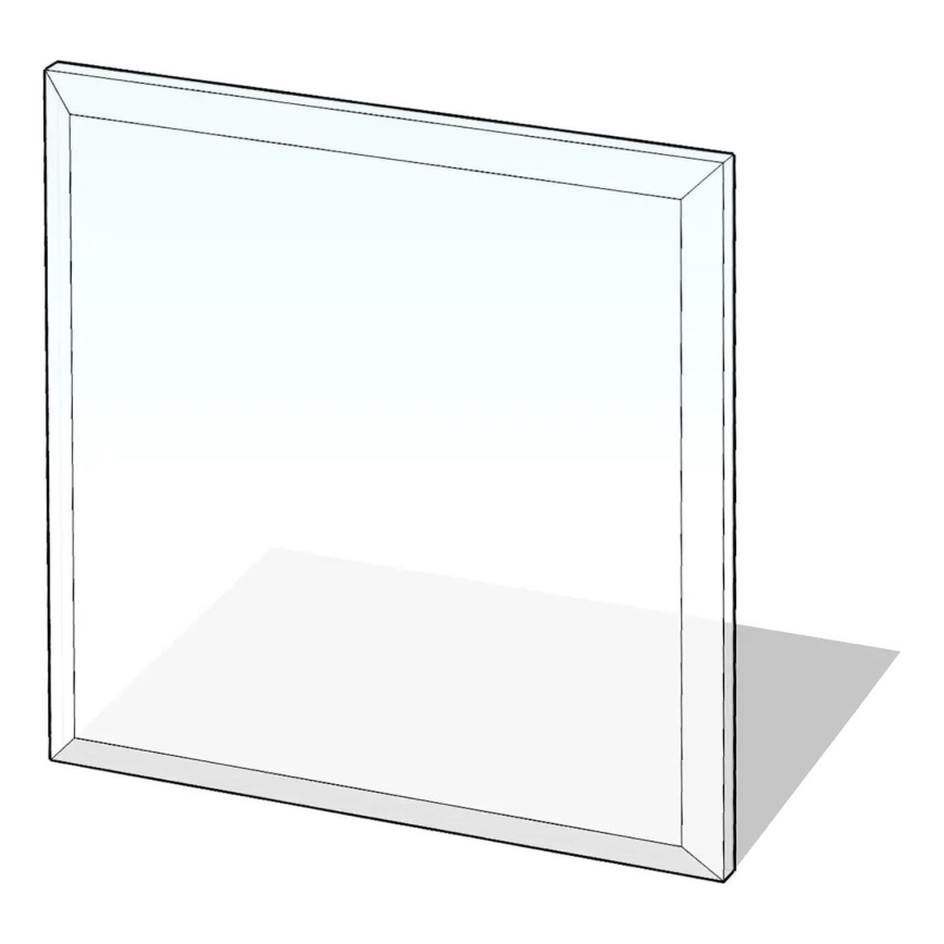 Sklo pod kamna 800x800x8 mm čtverec