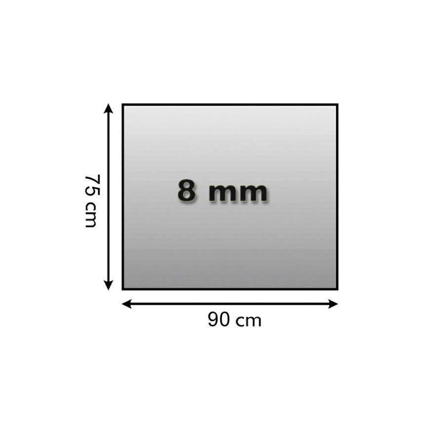 Sklo pod kamna 900x750x8 mm obdélník