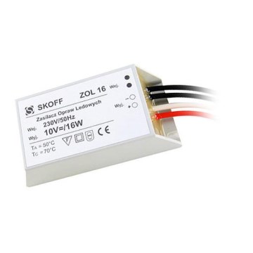 Skoff - Napáječ LED svítidla (TANGO, RUEDA) ZOL 16/10V-16W Skoff - Napáječ LED svítidla (TANGO, RUEDA) ZOL 16/10V-16W