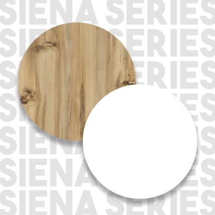 Skříňka na pračku s úložným prostorem 88,3x93,5 cm bílá/ořech