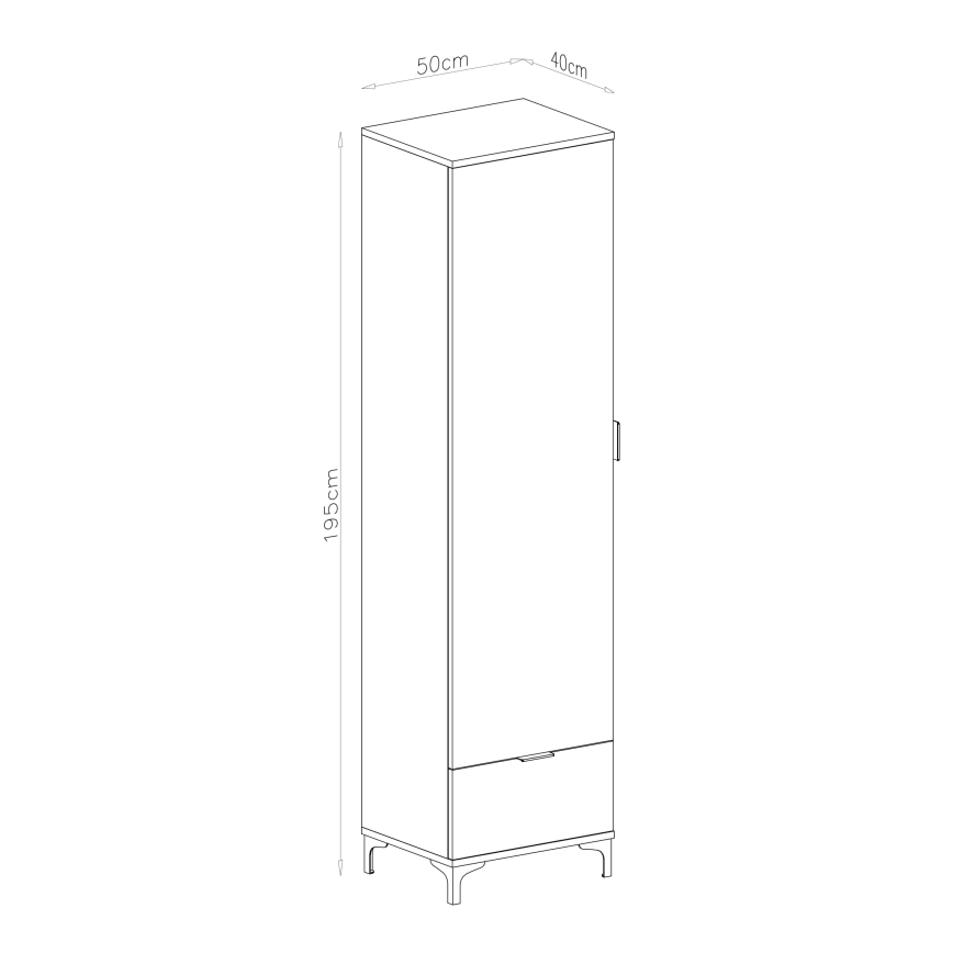 Skříňka se zásuvkou LORA béžová