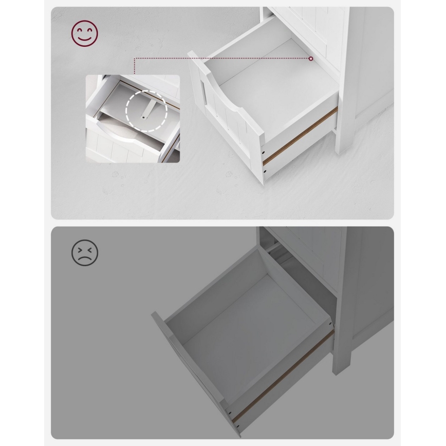 Skříňka ZARA 30x30 cm bílá