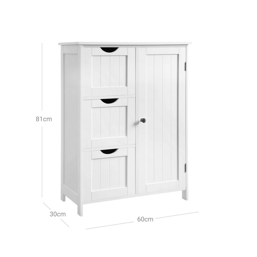 Skříňka ZARA 60x81x30 cm bílá