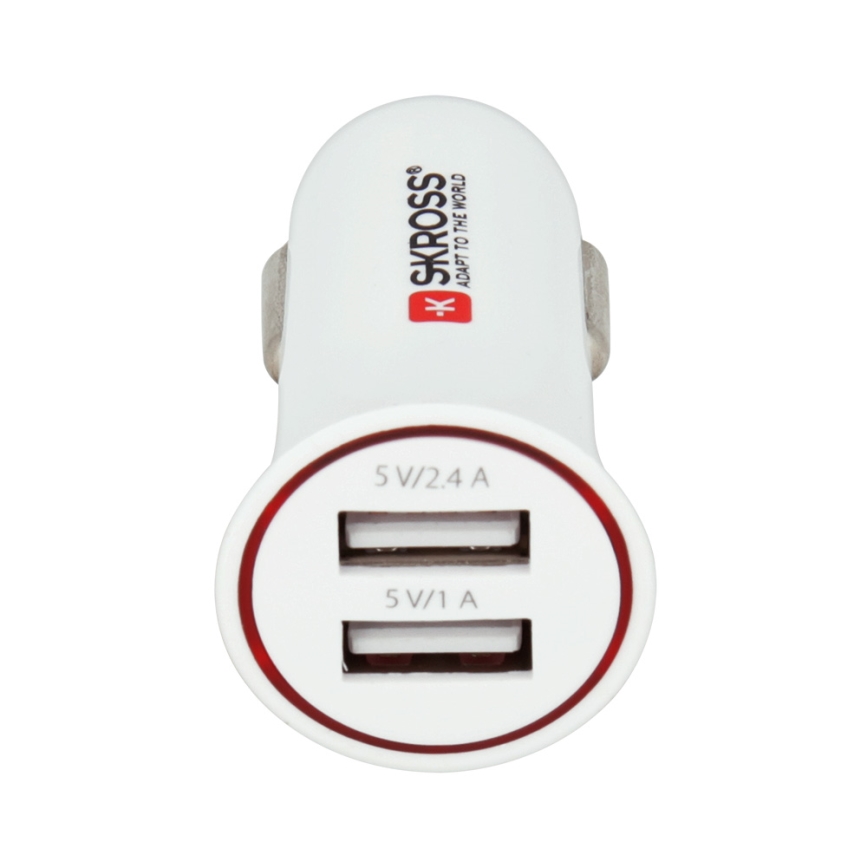 SKROSS - Nabíječka do auta 2xUSB/3400mA/12-24V/5V