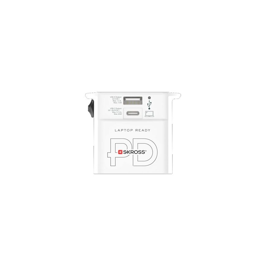 Cestovní adaptér MUV USB AC65PD USB A+C 65W