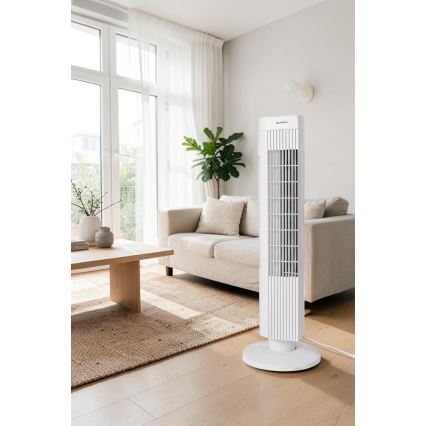 Sloupový ventilátor 50W/230V 74,5 cm bílá