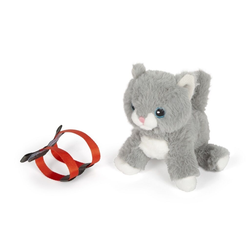 Small Foot - Plyšová kočka s pečovatelskou sadou