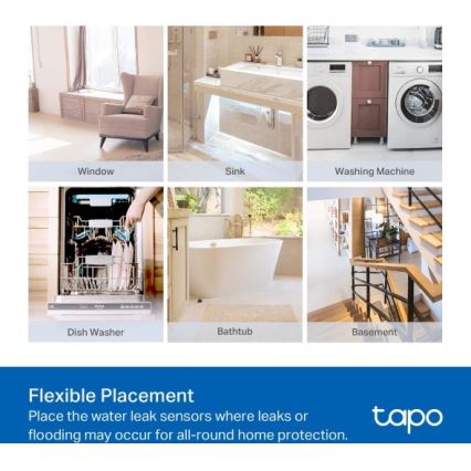 Smart snímač úniku vody 2xAAA