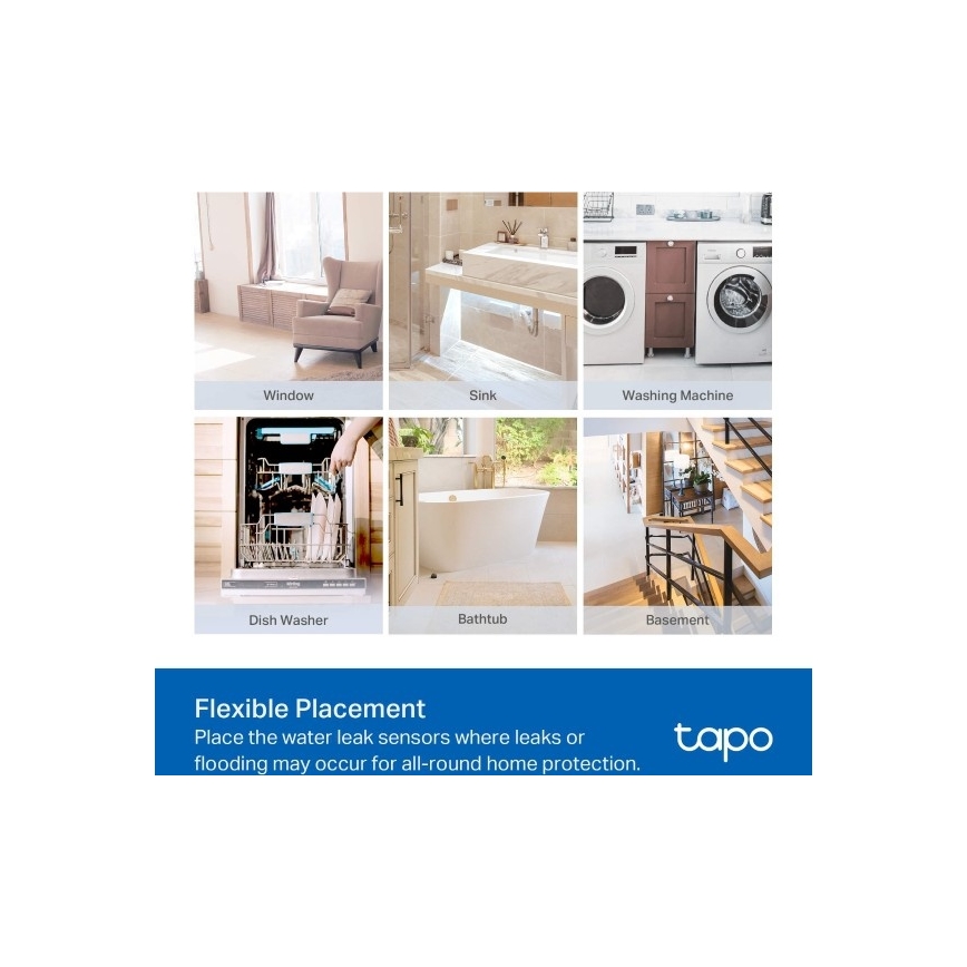 Smart snímač úniku vody 2xAAA