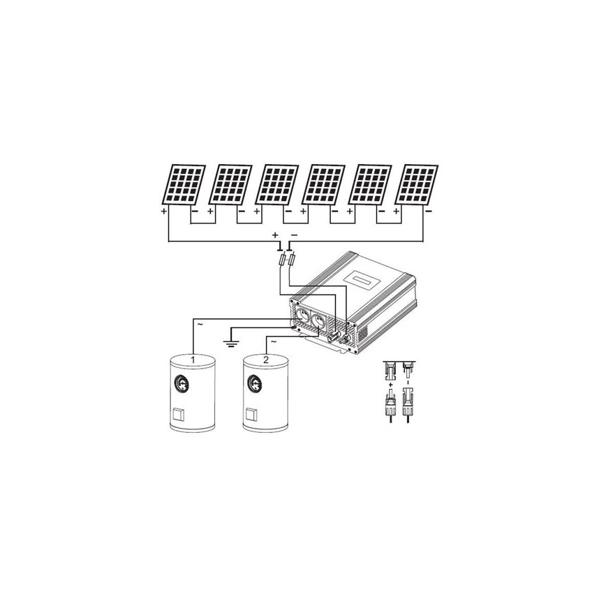 Solární invertor pro ohřev vody ECO Solar Boost Evo MPPT-4000 4kW PRO
