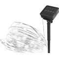 Solární řetěz 120xLED/2,4W/1,2V 12m IP44 600 mAh studená bílá