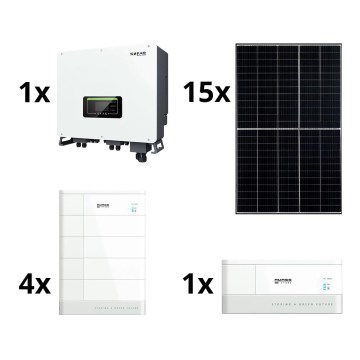 Solární sestava SOFAR Solar - 6kWp RISEN + hybridní měnič 3f + 10,24 kWh baterie