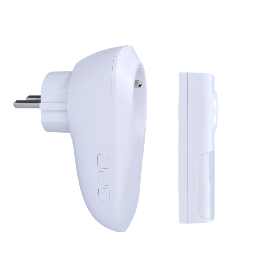 Bezdrátový zvonek do zásuvky 230V/1xLR23A IP55