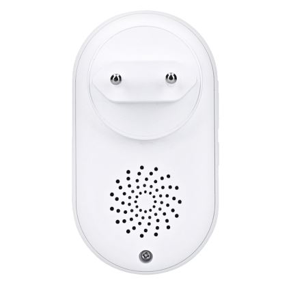 Bezdrátový zvonek do zásuvky 230V/1xCR2032 IP56 bílá