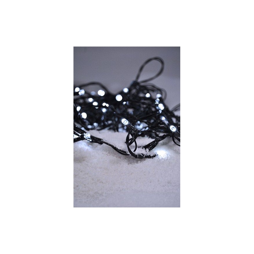 Vánoční řetěz venkovní 30m 300xLED/230V bílá