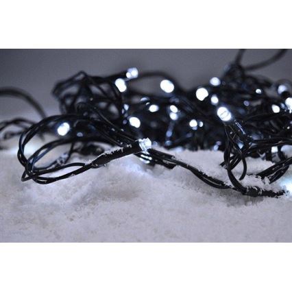 Vánoční řetěz venkovní 10m 200xLED/230V bílá
