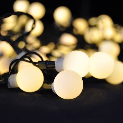 LED RGB Stmívatelný  venkovní řetěz 200xLED/8 funkcí 25m IP44 + dálkové ovládání