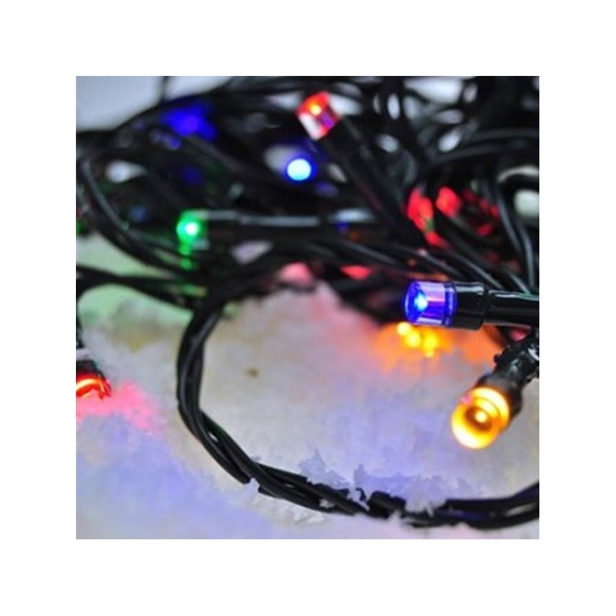 LED Venkovní  řetěz 100xLED/8 funkcí 13m IP44 multicolor