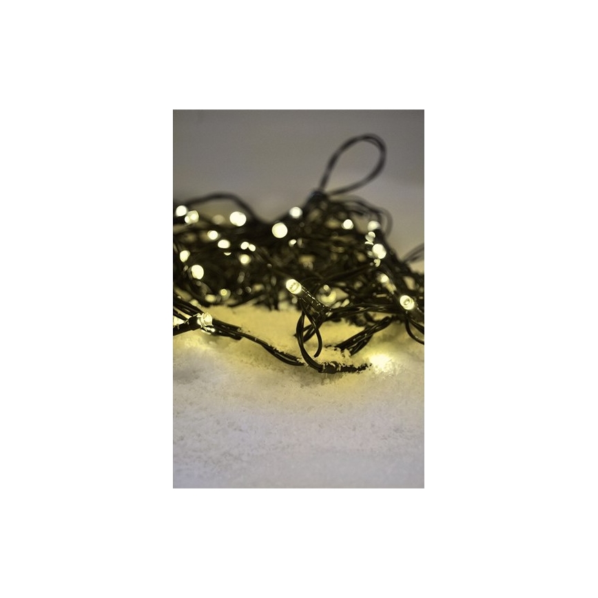 LED Venkovní  řetěz 200xLED/8 funkcí 25m IP44 teplá bílá