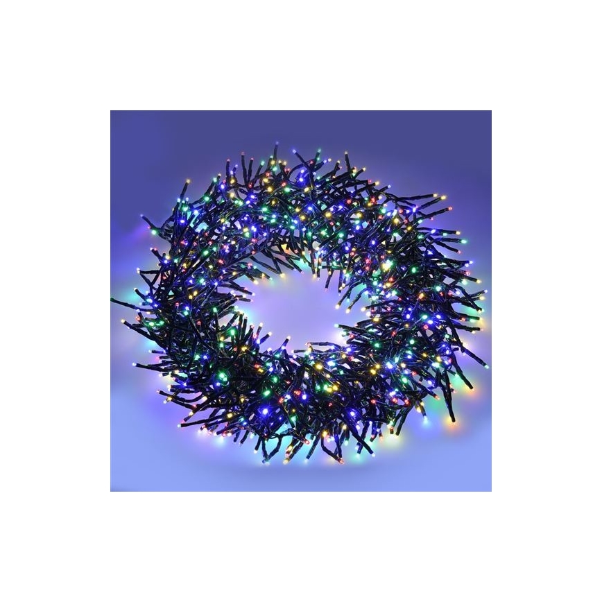 LED Venkovní řetěz se zvukovým senzorem 576xLED/8 funkcí 8m IP44 multicolor + dálkové ovládání