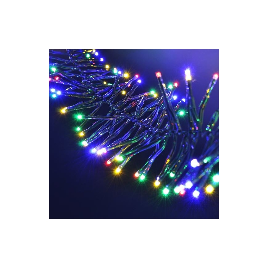 LED Venkovní vánoční řetěz se zvukovým senzorem 576xLED/8 funkcí 8m IP44 multicolor + dálkové ovládání