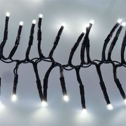 LED Venkovní  řetěz 576xLED/8 funkcí 8m IP44 studená bílá + DO