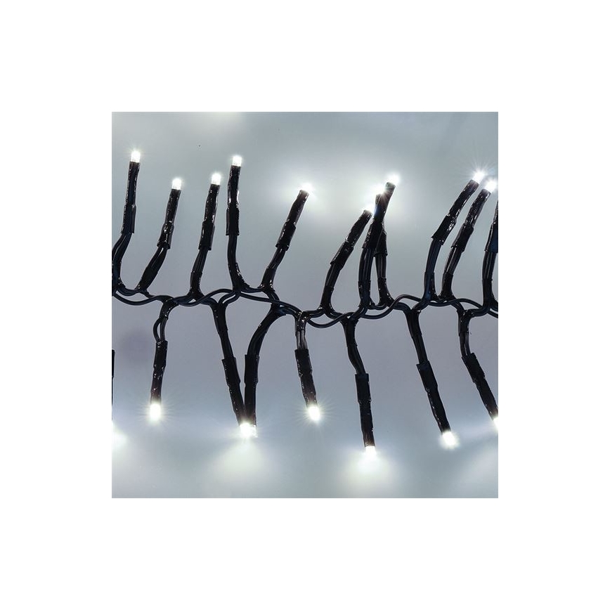 LED Venkovní vánoční řetěz 576xLED/8 funkcí 8m IP44 studená bílá + DO