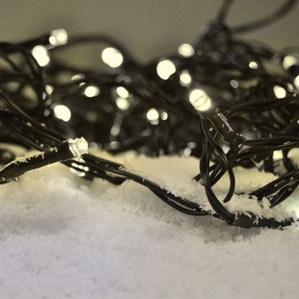 LED Venkovní  řetěz 50xLED/8 funkcí 8m IP44 teplá bílá