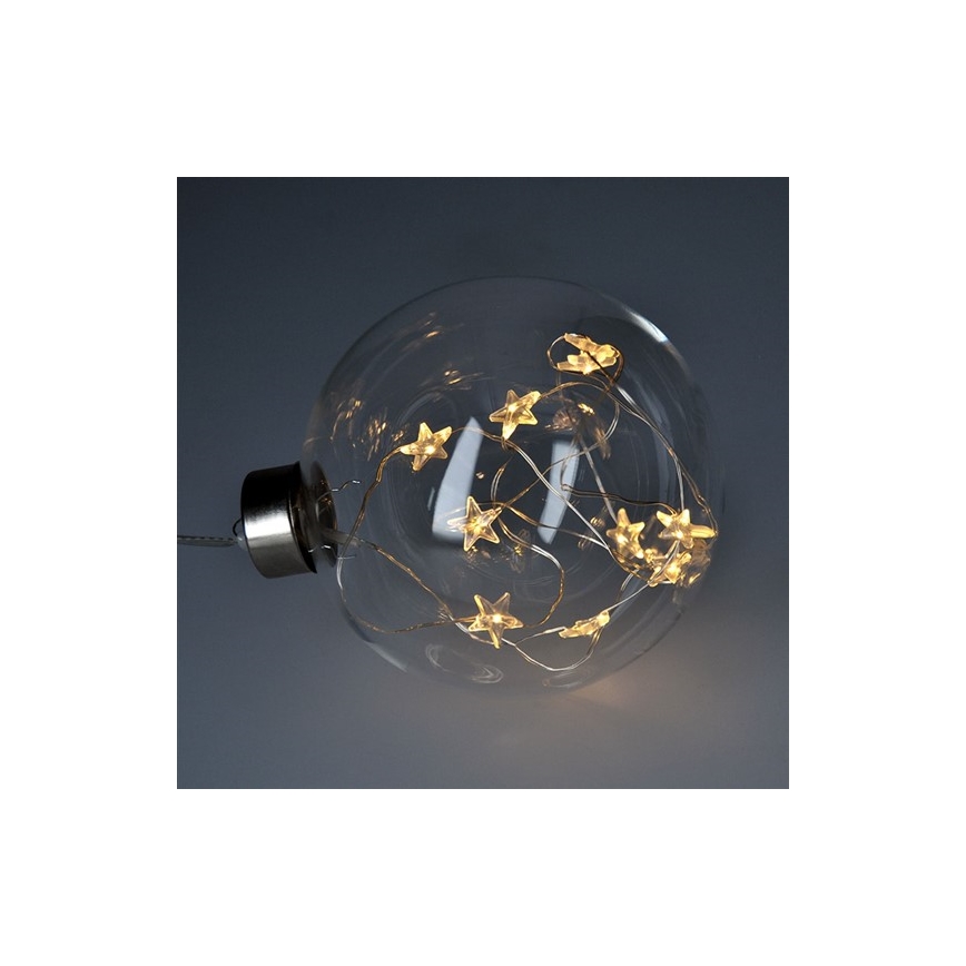 LED Vánoční koule 10xLED/2xAA