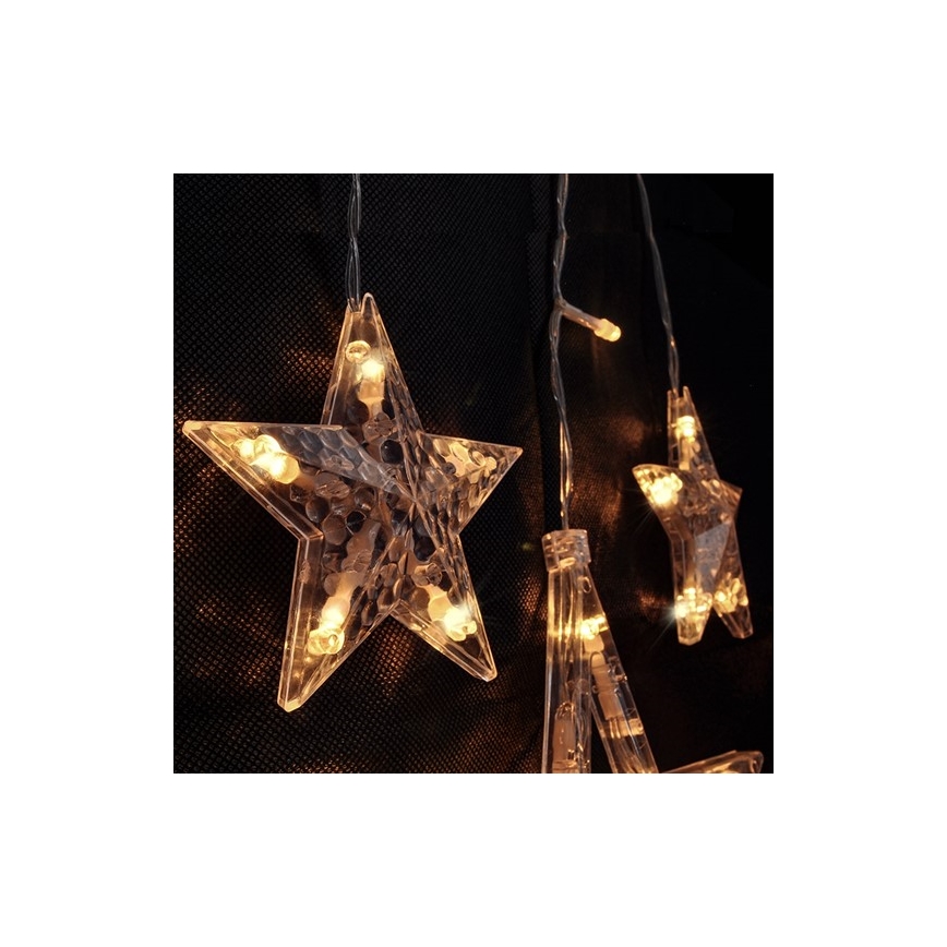 LED Vánoční světelný závěs 1,8 m 77xLED/3xAA