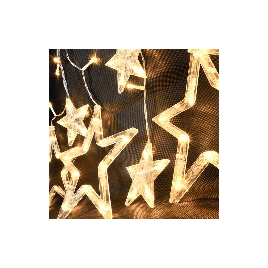 LED Vánoční světelný závěs 1,8 m 77xLED/3xAA