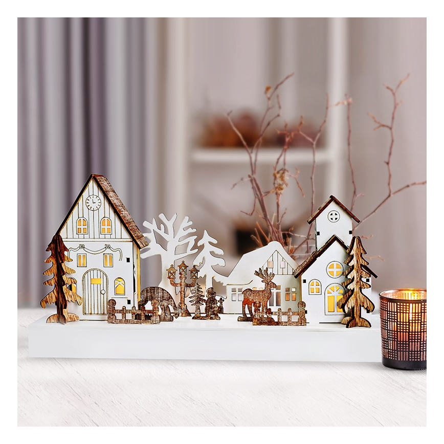 LED Vánoční dekorace LED/2xAA teplá bílá