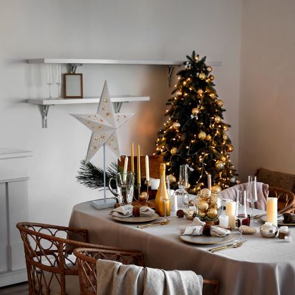 LED Vánoční dekorace LED/3xAA hvězda