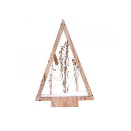 LED Vánoční dekorace LED/2xAA zasněžené zimní květiny