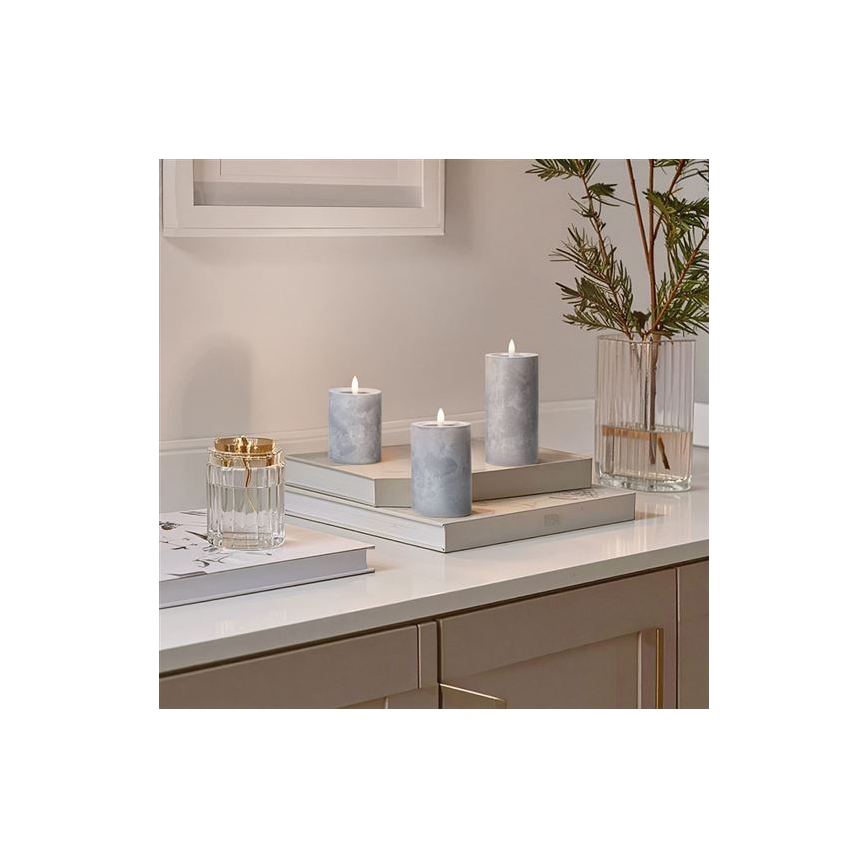 SADA 3x LED Svíčka LED/2xAA teplá bílá