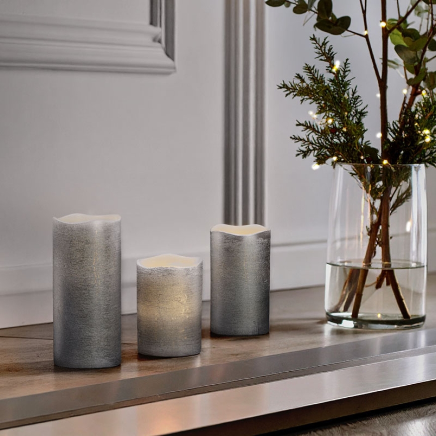 SADA 3x LED Svíčka LED/3xAAA teplá bílá