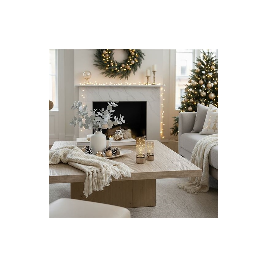 SADA 2x LED Vánoční světélko 20xLED+10xLED/2xAA+3xAA teplá bílá