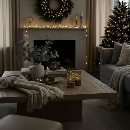 SADA 2x LED Vánoční světélko 20xLED+10xLED/2xAA+3xAA teplá bílá