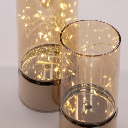 SADA 2x LED Vánoční světélko 20xLED+10xLED/2xAA+3xAA teplá bílá