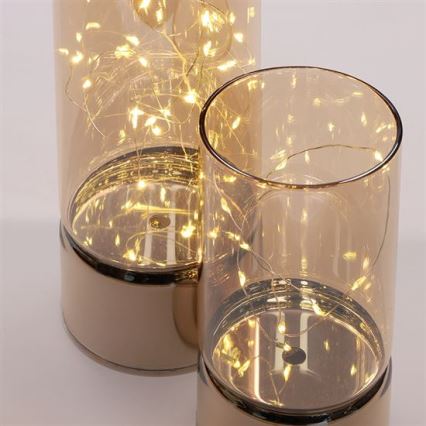 SADA 2x LED Vánoční světélko 20xLED+10xLED/2xAA+3xAA teplá bílá