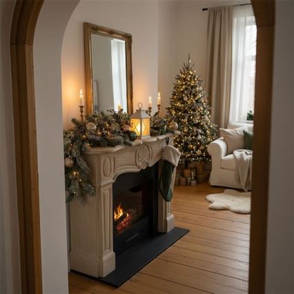 LED Vánoční lucerna LED/2xAA teplá bílá