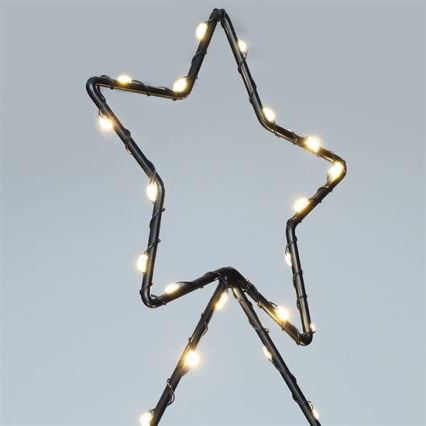 LED Venkovní vánoční dekorace 85xLED/3xAA IP44 teplá bílá stromeček