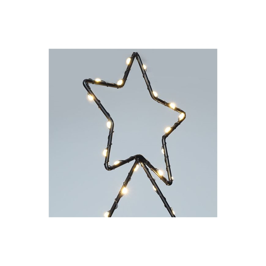 LED Venkovní vánoční dekorace 85xLED/3xAA IP44 teplá bílá stromeček