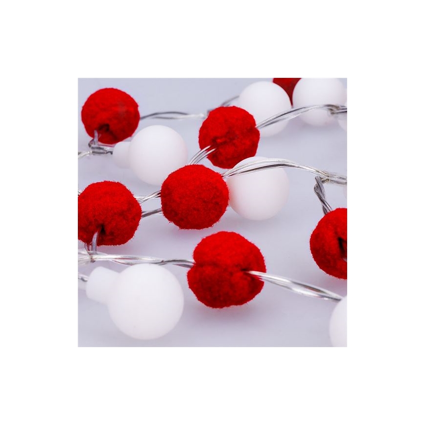 LED Vánoční řetěz 20xLED/2xAA 1,8 m teplá bílá