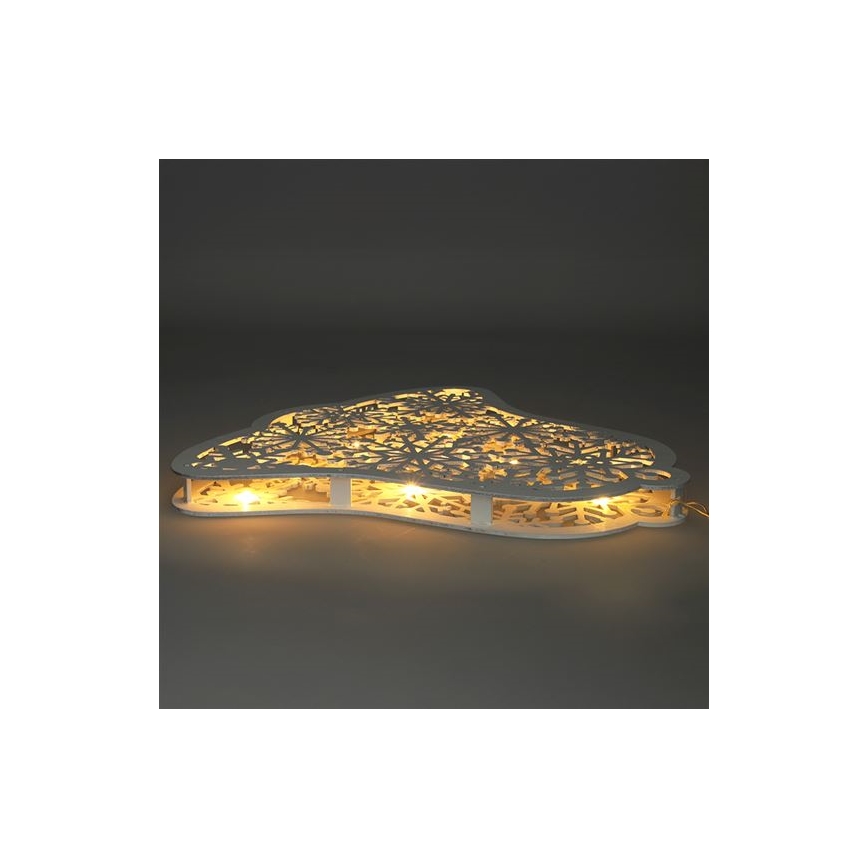 LED Vánoční dekorace 9xLED/2xAA teplá bílá zvoneček