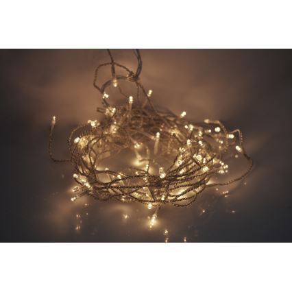 LED Venkovní  závěs 120xLED/8 funkcí 9m IP44 teplá bílá
