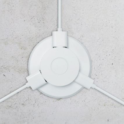 Vestavná USB nabíječka USB A+C bílá