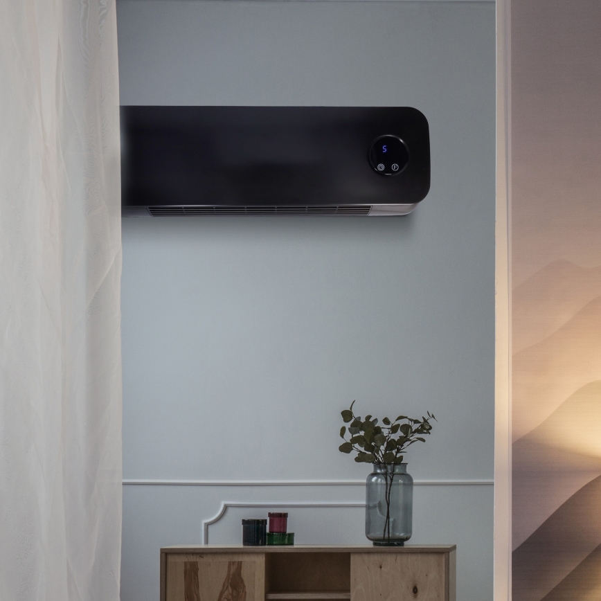 Koupelnové keramické topné těleso 1000/2000W/230V IP24 + dálkové ovládání