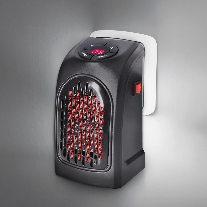 Mini ventilátor s keramickým topným tělesem do zásuvky 350W/230V